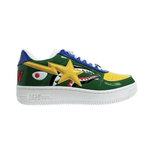 Bape sta low Green Shark Face